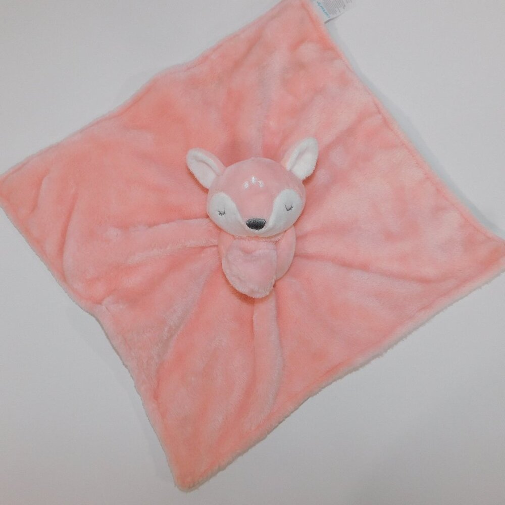 Carters Pink Fawn Deer Fox Plush Security blanket Baby Lovey nunu Soother 68326